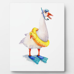 Placa Expositora Snorkeling White Goose