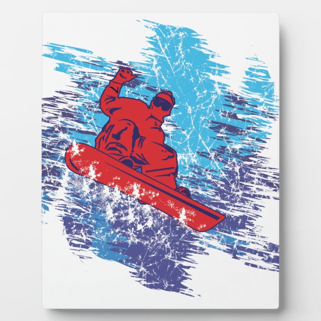Placa Expositora Snowboarder de Guay (Frente)