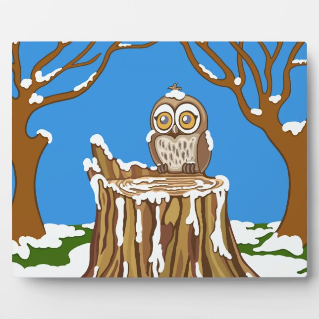 Placa Expositora Snowflake the Owl (Frente)