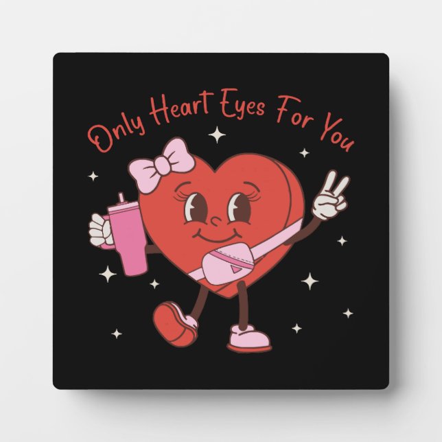 Placa Expositora Solo Ojos de Corazón Para Ti (Frente)