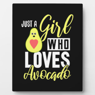 Placa Expositora Solo un Chica que ama el aguacate