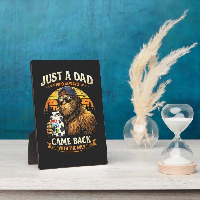 Placa Expositora Solo un papá que siempre volvió con la leche (Lado)