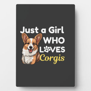 Placa Expositora Sólo una chica que ama Corgis