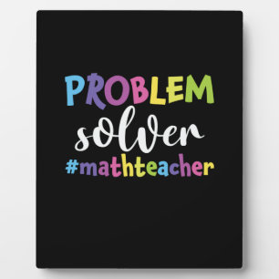 Placa Expositora Solución de problemas del profesor de matemáticas