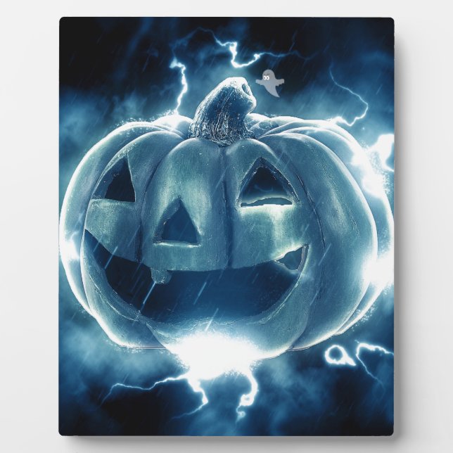 Placa Expositora Sombrío Jack-o-Lantern (Frente)