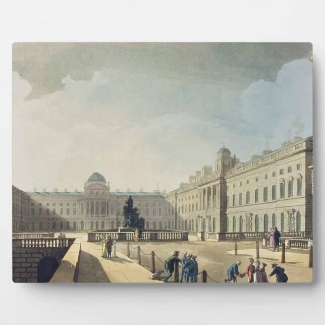 Placa Expositora Somerset House, Strand, de 'Ackermann's Microcos (Frente)
