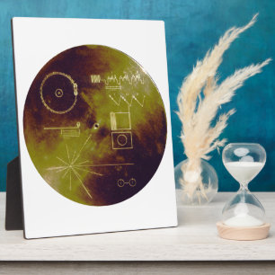 Placa Expositora Sonidos de récords de oro de la Tierra de la Voyag