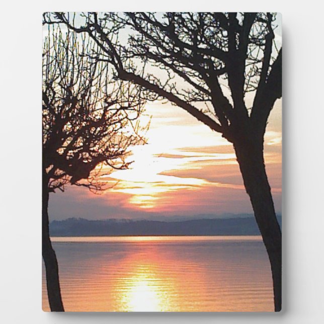 Placa Expositora Sonnenuntergang am See (Frente)