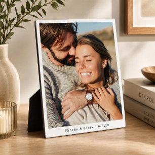 Placa Expositora Soporte para foto de pareja recién casados recuerd