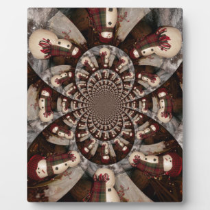 Placa Expositora Sorprendente hombre de nieve