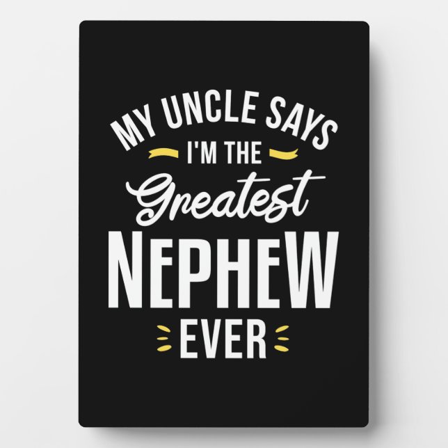 Placa Expositora Soy El Mayor Sobrino De La Historia (Frente)