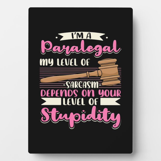 Placa Expositora Soy Paralegal (Frente)