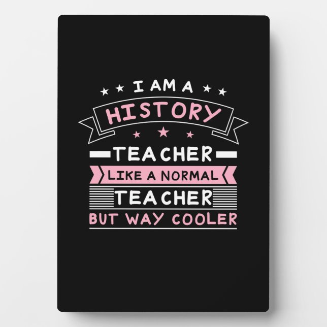 Placa Expositora Soy Profesor De Historia (Frente)