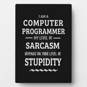 Placa Expositora Soy Programador De Computadoras