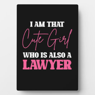 Placa Expositora Soy Un Chica De Abogados Astuto