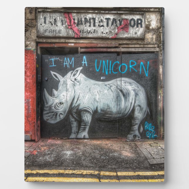 Placa Expositora Soy Un Graffiti De Unicornio, Shoreditch (Londres) (Frente)