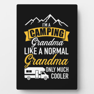 Placa Expositora Soy Una Abuela De Camping