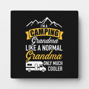 Placa Expositora Soy Una Abuela De Camping