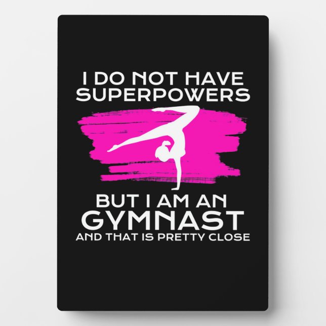 Placa Expositora Soy Una Gimnasta Y Eso Es Bonito (Frente)