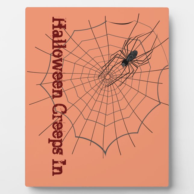 Placa Expositora Spider Halloween Plaque (Frente)