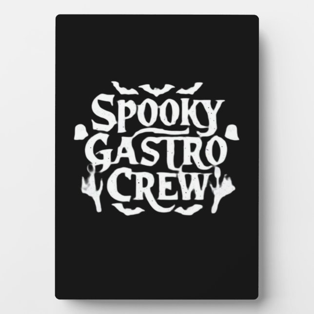 Placa Expositora Spooky Gastro Crew Gastro Nurse Halloween Classic (Frente)