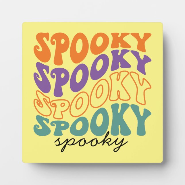 Placa Expositora Spooky - Halloween divertida (Frente)