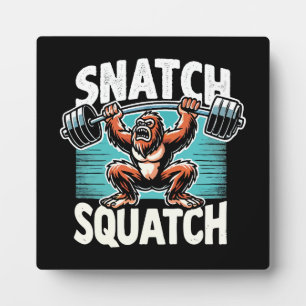 Placa Expositora Squatch Snatch - Halterofilia divertida