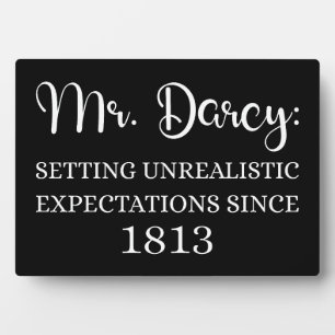 Placa Expositora Sr. Darcy: Expectativas Poco Realistas Desde 1813