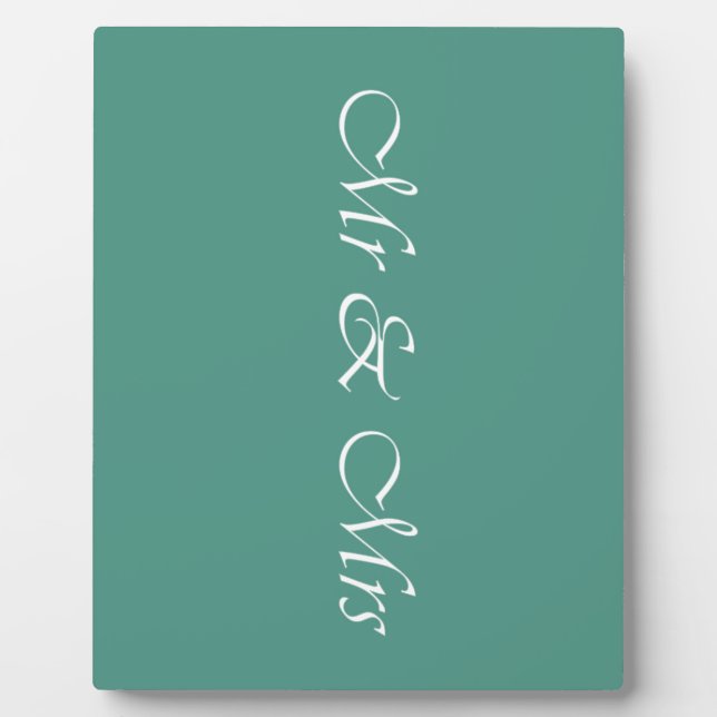 Placa Expositora Sr. y Sra. Typography (Frente)