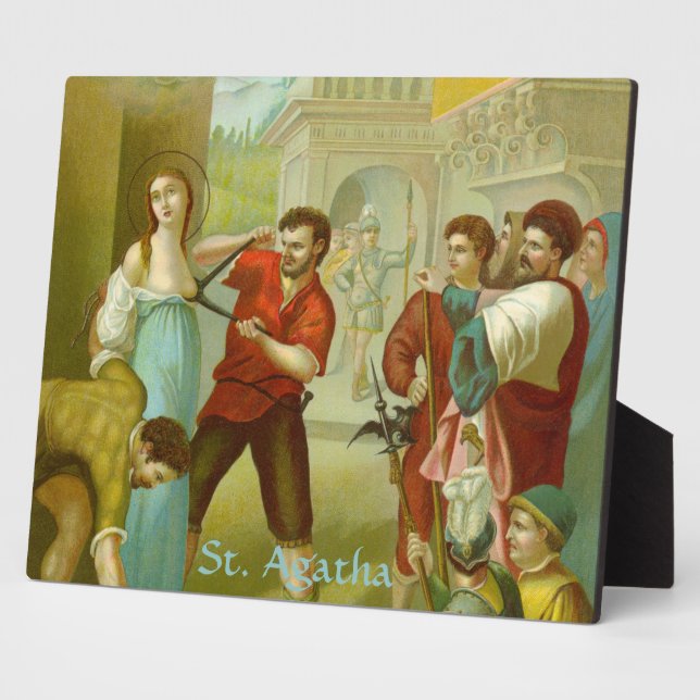 Placa Expositora St. Agatha (M 003) Horizontal (Lado)