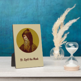 Placa Expositora St. Cyril el monje (M 002) 5"x7" Vertical
