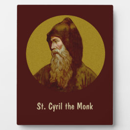 Placa Expositora St. Cyril el monje (M 002) 8"x10" Vertical