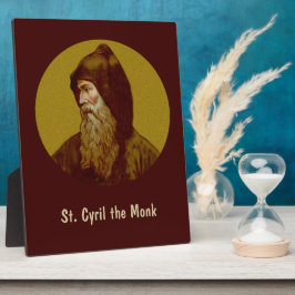 Placa Expositora St. Cyril el monje (M 002) 8"x10" Vertical