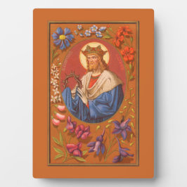 Placa Expositora St. Louis IX (PM 05) 5"x7" Plaque 1 con Easel