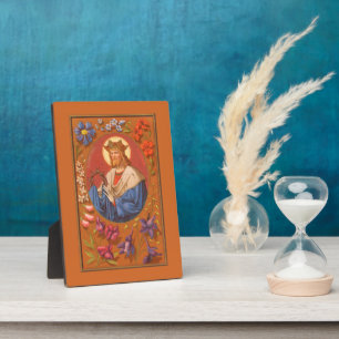Placa Expositora St. Louis IX (PM 05) 5"x7" Plaque 1 con Easel