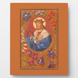 Placa Expositora St. Louis IX (PM 05) 8"x10" Plaque 1 con caballete