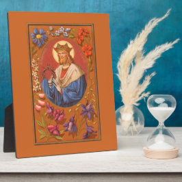Placa Expositora St. Louis IX (PM 05) 8"x10" Plaque 1 con caballete