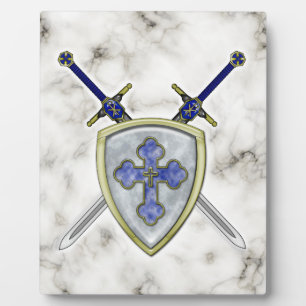 Placa Expositora St Michael - Espadas y Escudo