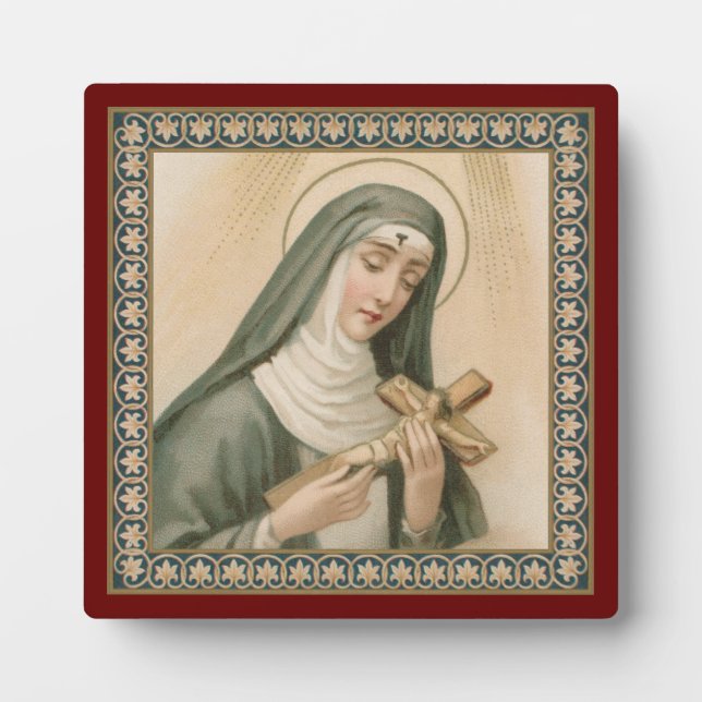Placa Expositora Sta. Rita de Cascia (M 015) (Frente)