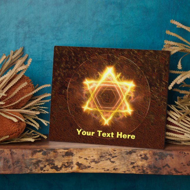 Placa Expositora Starfire Fractal Magen David (Lado)