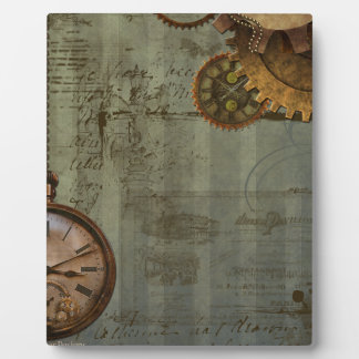 Placa Expositora Steampunk Time Machine