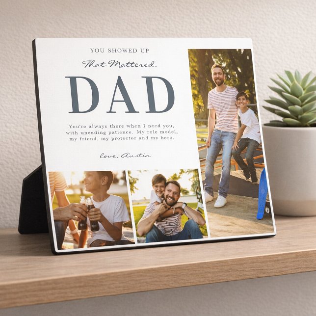 Placa Expositora Step Dad Photo Collage Keepsake Gift (Subido por el creador)