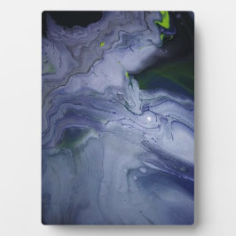 Placa Expositora Storm Acrylic Pour Painting Plaque