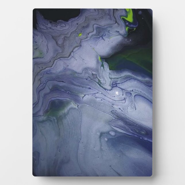 Placa Expositora Storm Acrylic Pour Painting Plaque (Frente)