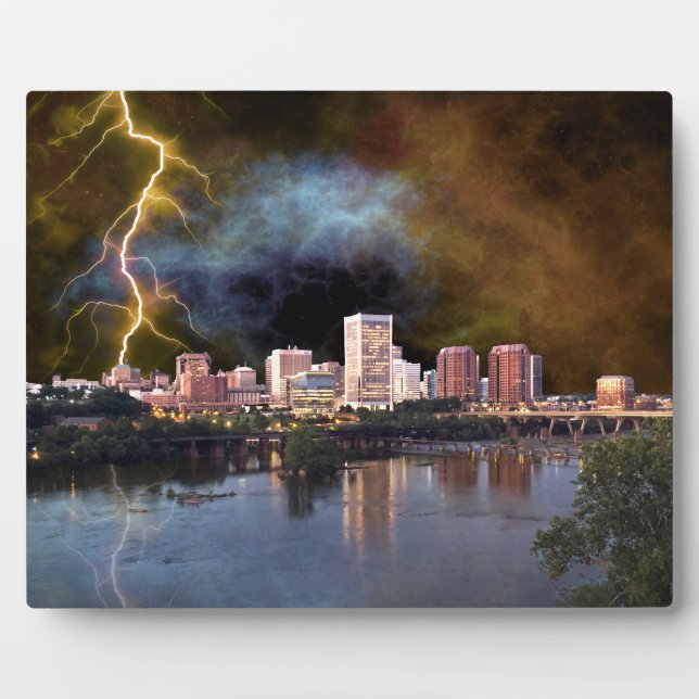 Placa Expositora Stormy Richmond Skyline (Frente)