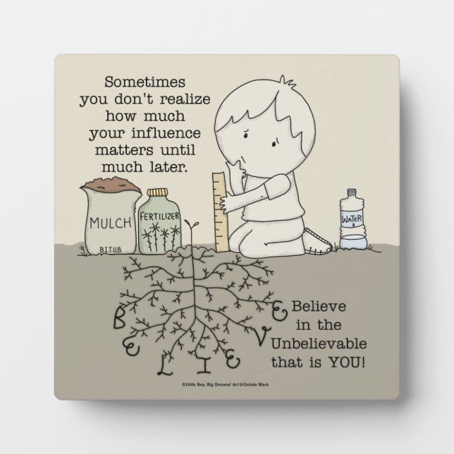 Placa Expositora Su influencia importa (Frente)