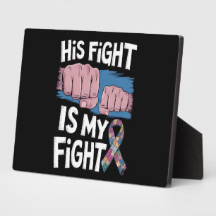Placa Expositora Su lucha es mi lucha Apoya la conciencia del autis