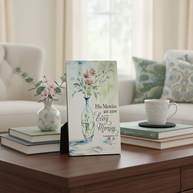 Placa Expositora Su misericordia es nueva cada mañana (Subido por el creador)