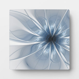 Placa Expositora Suave y delicado flor de fantasía fractal azul