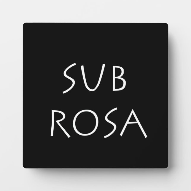 Placa Expositora Sub Rosa (Frente)